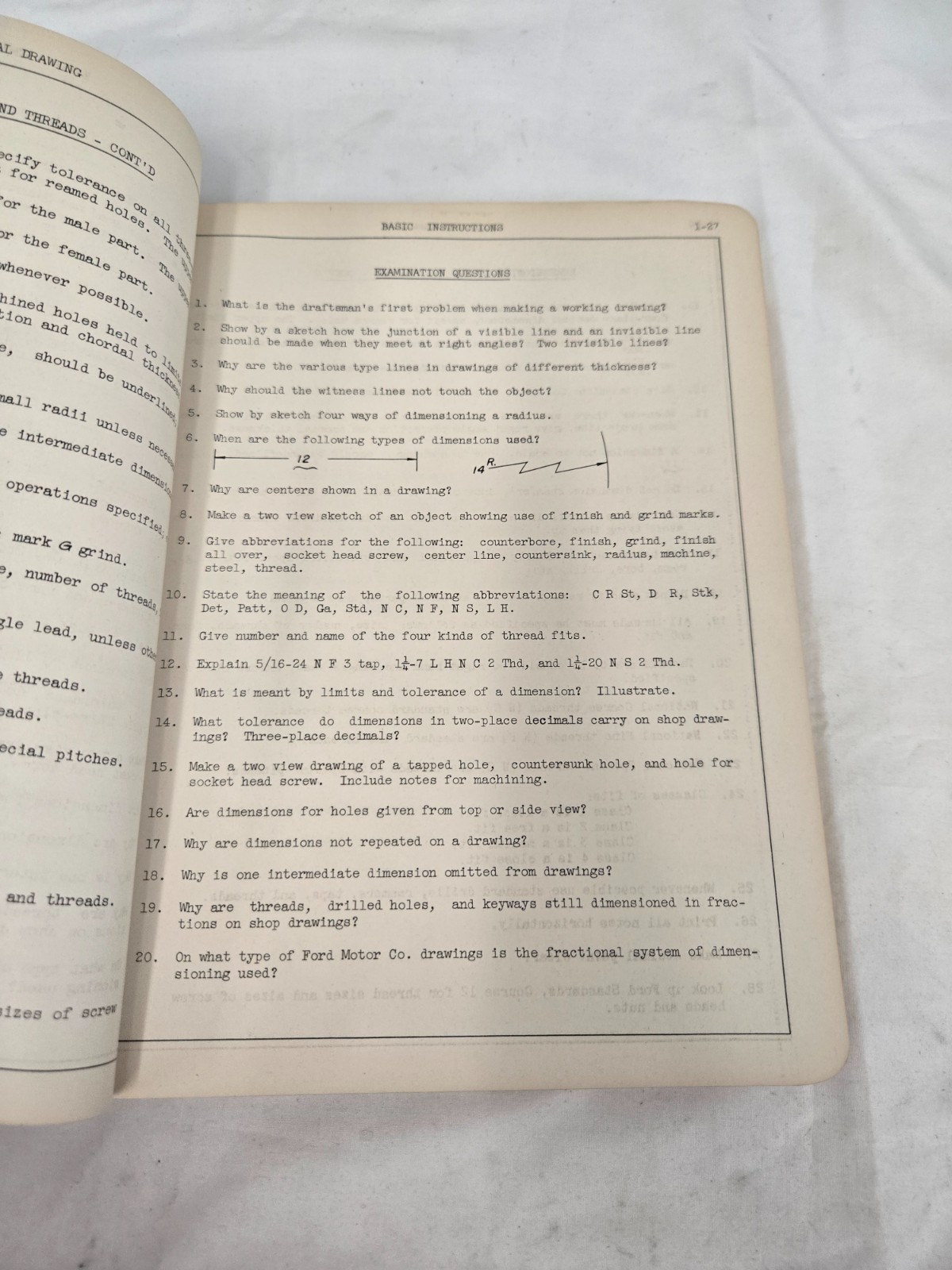 Mechanical Drawing – Henry Ford Trade School 1934 reprinted 1941