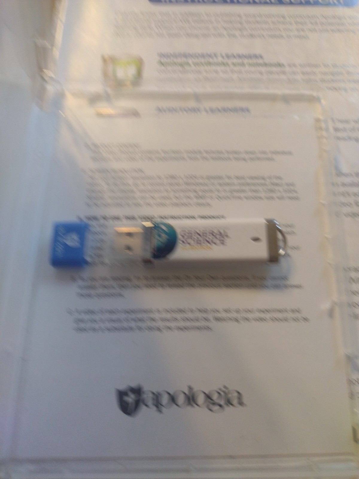 Apologia General Science USB Video Lessons And Textbook