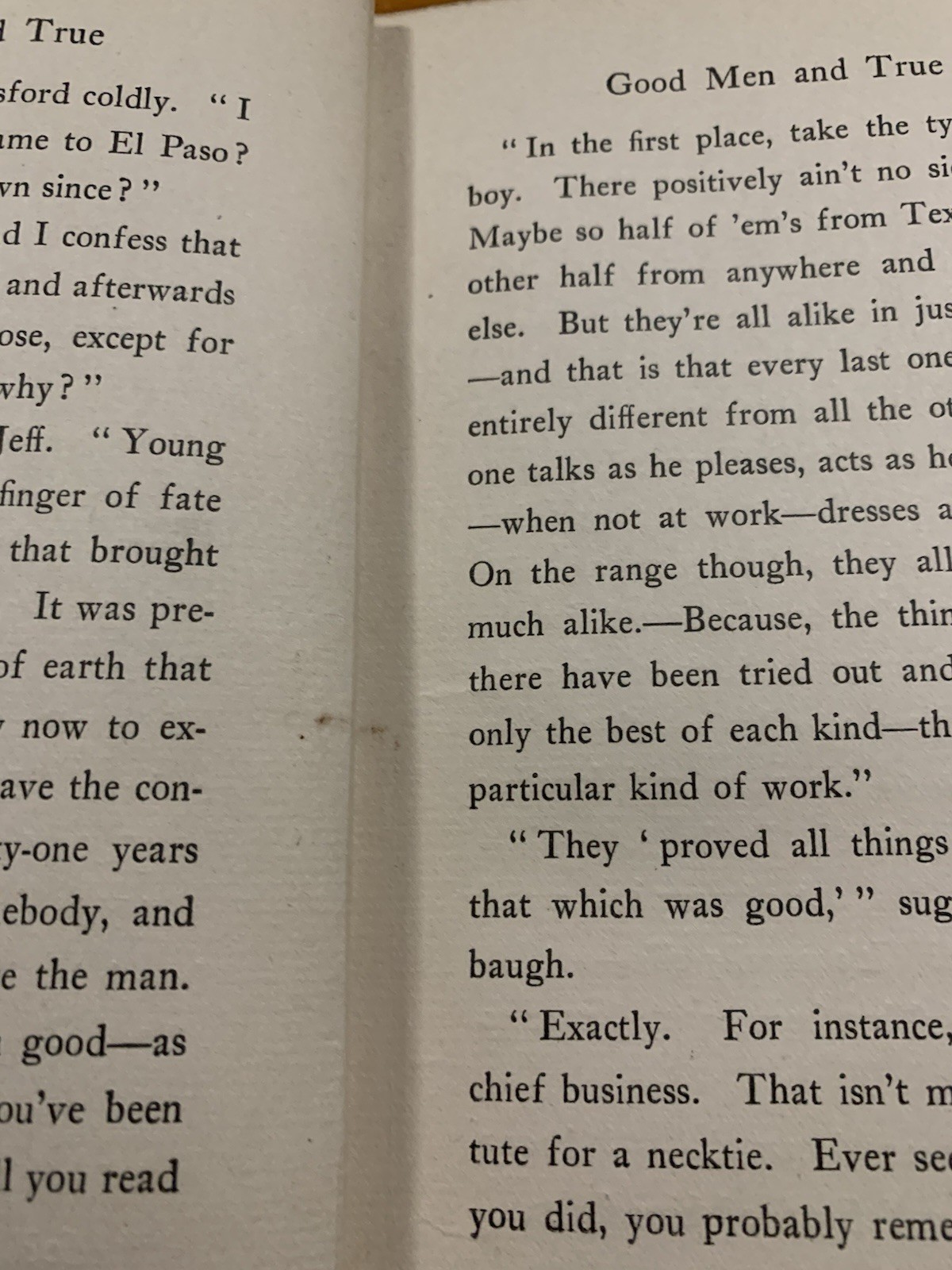Good Men and True 1st Edition, 1910, Signed by Author, Eugene Manlove Rhodes