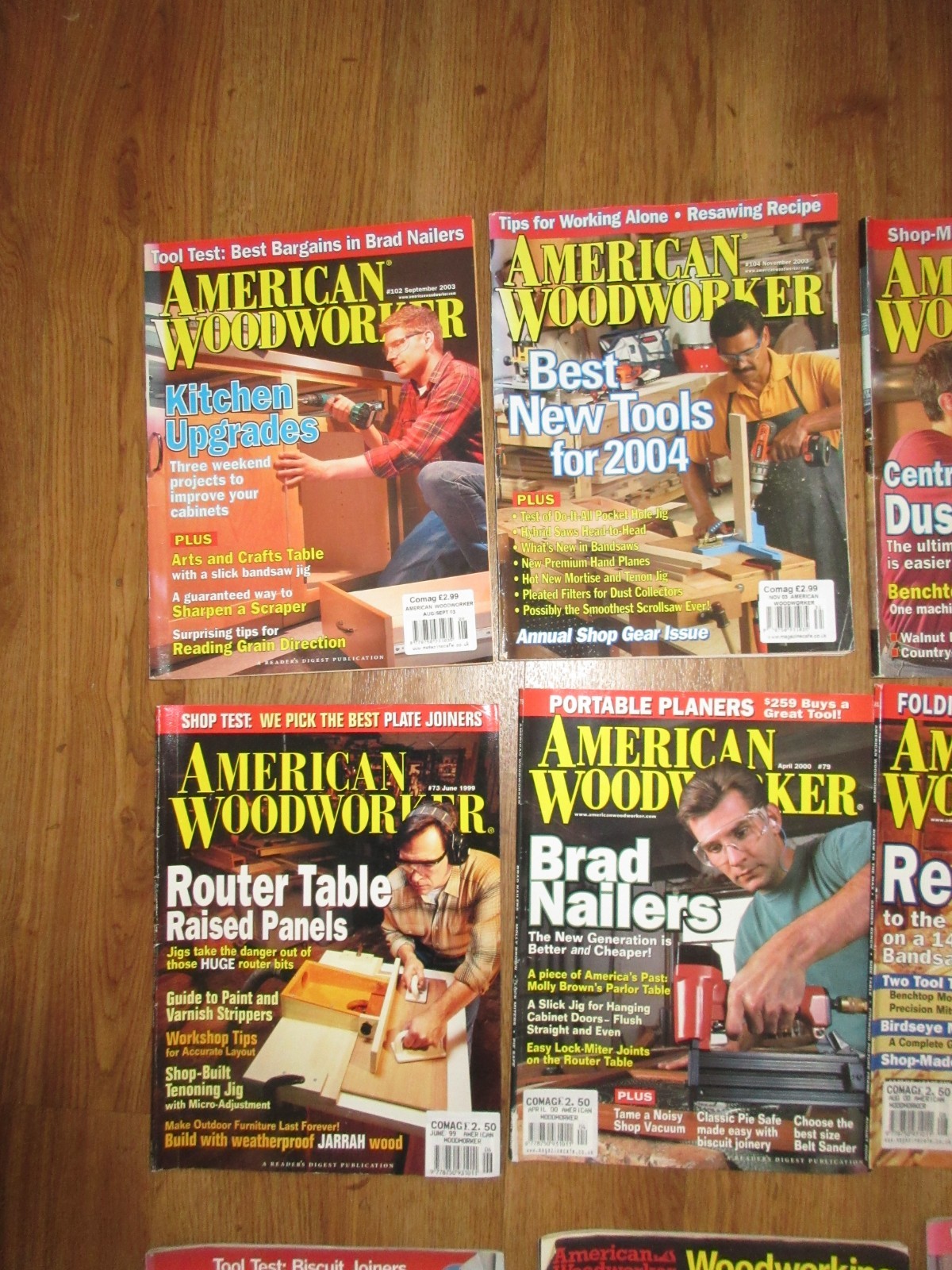 16x American Woodworker Magazines & Project Specials – 1994-2003 various issues